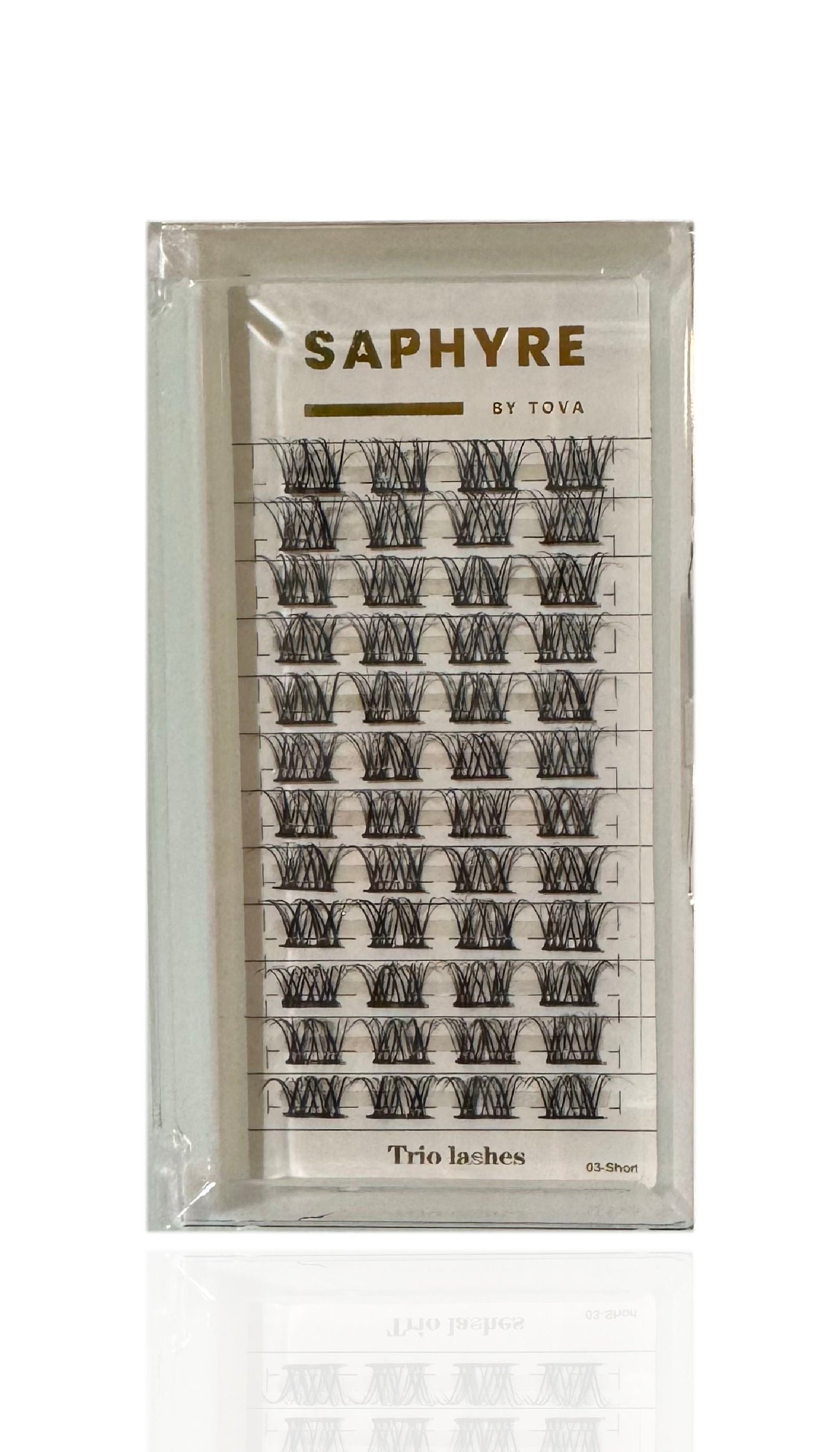 Saphyre by Tova Trio Cluster false lashes