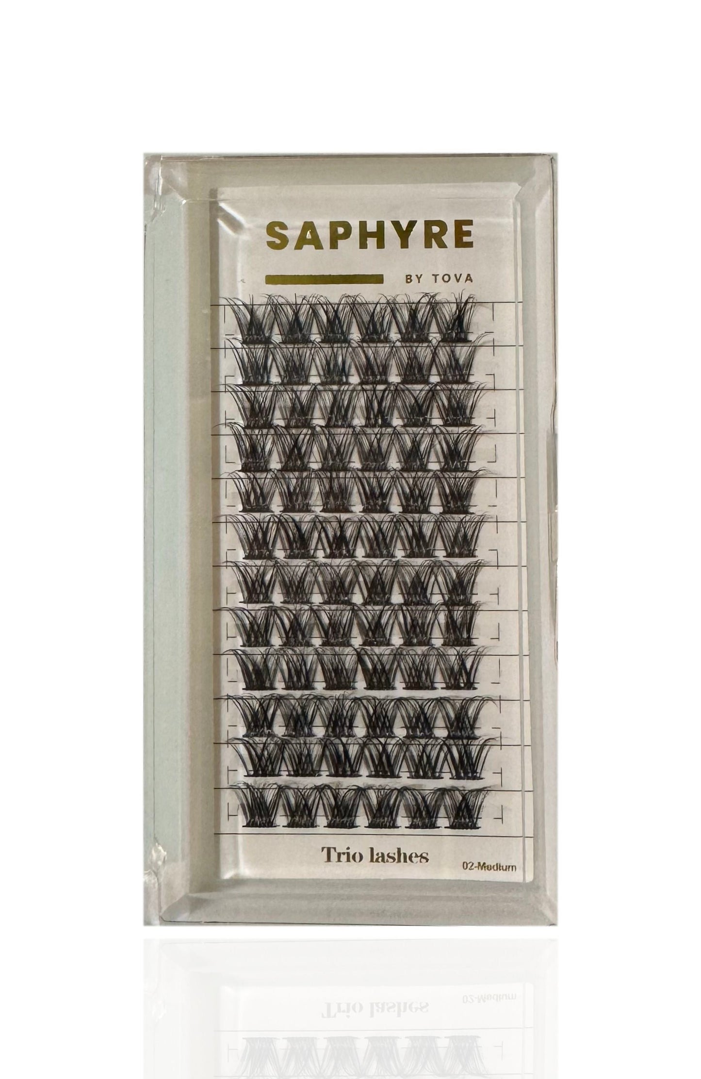 Saphyre by Tova Trio Cluster false lashes