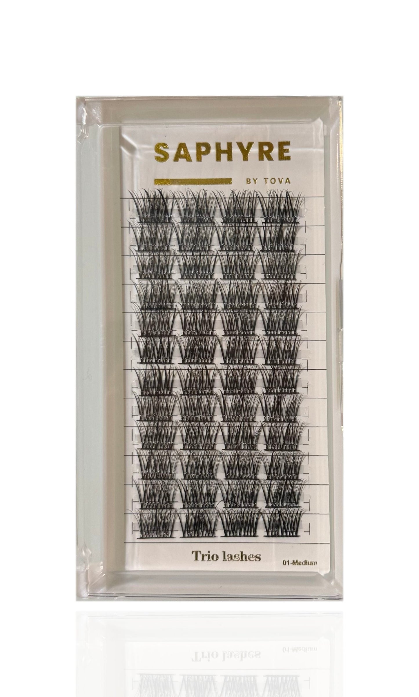 Saphyre by Tova Trio Cluster false lashes