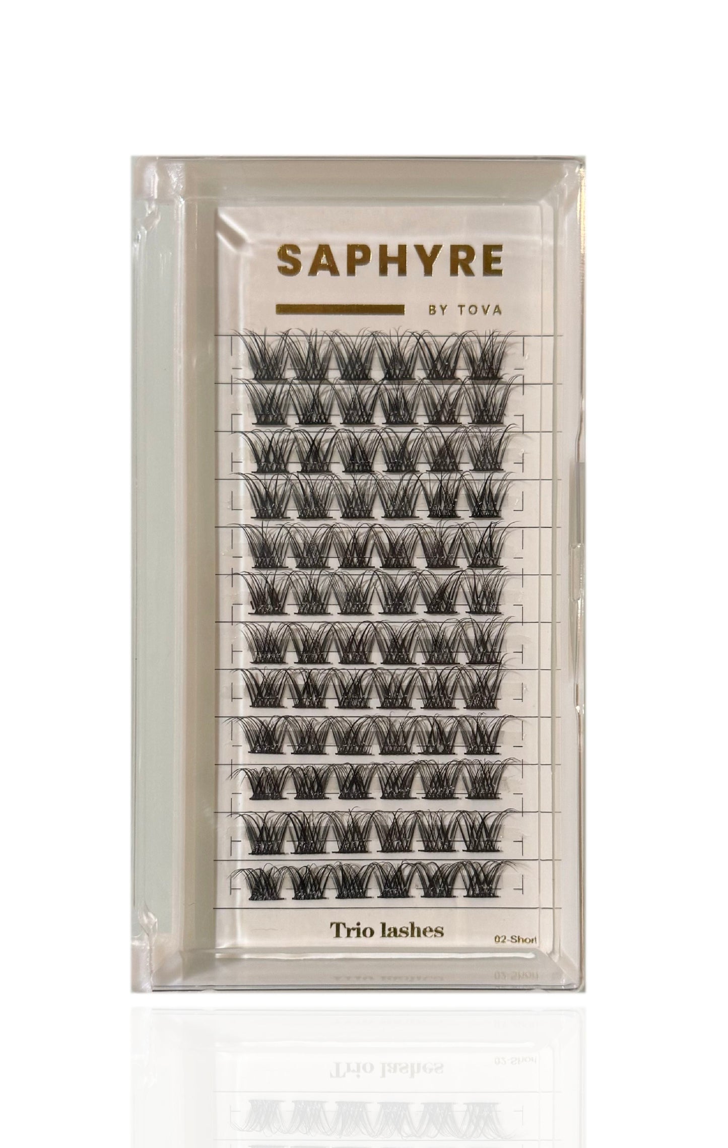 Saphyre by Tova Trio Cluster false lashes